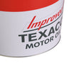 Texaco Motor Oil Decorative Metal Trash Bin Waste Basket - 11.25" x 10.5"